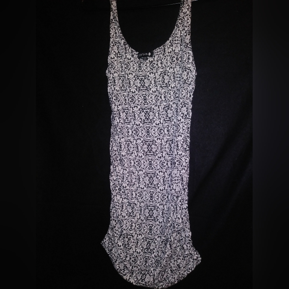 Black and White Patterned Dress
